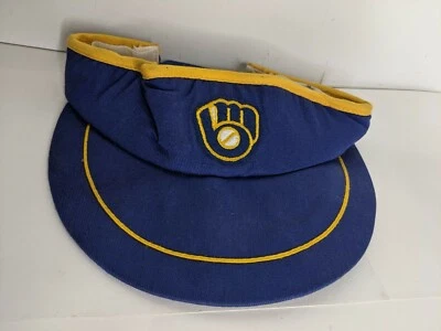 Visera de colección Milwaukee Brewers etiqueta MLB hecha en EE. UU. sombrero bordado Foto 1 de 4
