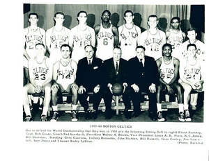1959 1960 BOSTON CELTICS 8X10 TEAM PHOTO NBA CHAMPIONS BASKETBALL NBA - Picture 1 of 1