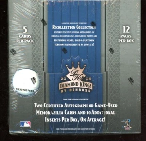 2005 DONRUSS DIAMOND KINGS SEALED HOBBY BASEBALL BOX - Picture 1 of 2