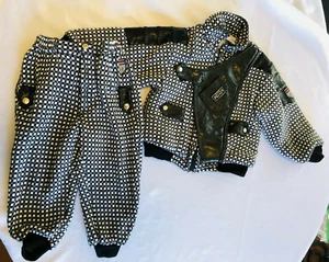 Vintage Pin Pin 90's boy outfit trendy Size 4 Checked jacket PonteP Ponteq Retro - Picture 1 of 12