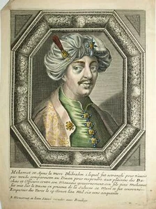 CALIFE SULTANT MEHMED IV AVCI DE TURQUIE DE L'EMPIRE OTTOMAN Balthasar Moncornet - Imagen 1 de 3