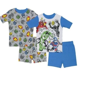 NEW Boy Avengers Pajamas Super Heroes pajama sets Size 10 Sleepwear 4-piece - Picture 1 of 5