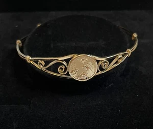 Kiddie Kraft Mädchen 14K GOLD GEFÜLLT VERSTELLBAR SCHUTZENGEL ARMREIF ARMBAND 2" - Bild 1 von 8