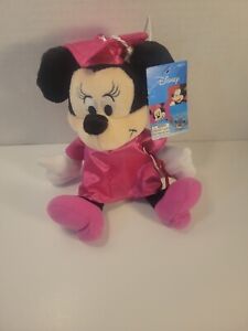 Disney Minnie Mouse Graduation Plush (Pink) NWT