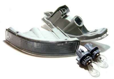 Lámpara de señal de giro de parachoques luz de esquina lente blanca derecha y derecha para Toyota Corolla AE102 Foto 1 de 3