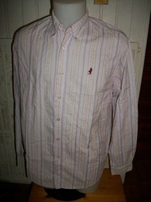 Chemise  manches longues blanc rayé rouge MARLBORO CLASSICS T.M 40/42 - Изображение 1 из 4