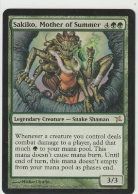 Magic The Gathering 1x SAKIKO MOTHER OF SUMMER - MTG Betrayers Of Kamigawa NM - Image 1 of 2