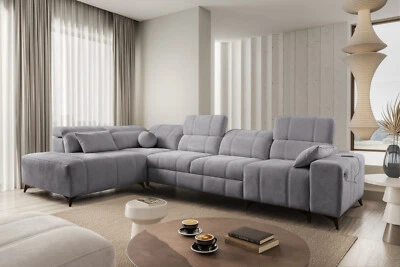 Ecksofa mit Schlaffunktion Dori XI Wohnlandschafl L-Form Sofa mit Bettkasten 26 - Bild 1 von 4