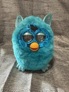 Vintage 2012 Hasbro Furby Boom Blue Interactive Toy Works Digital Eyes - Picture 1 of 7