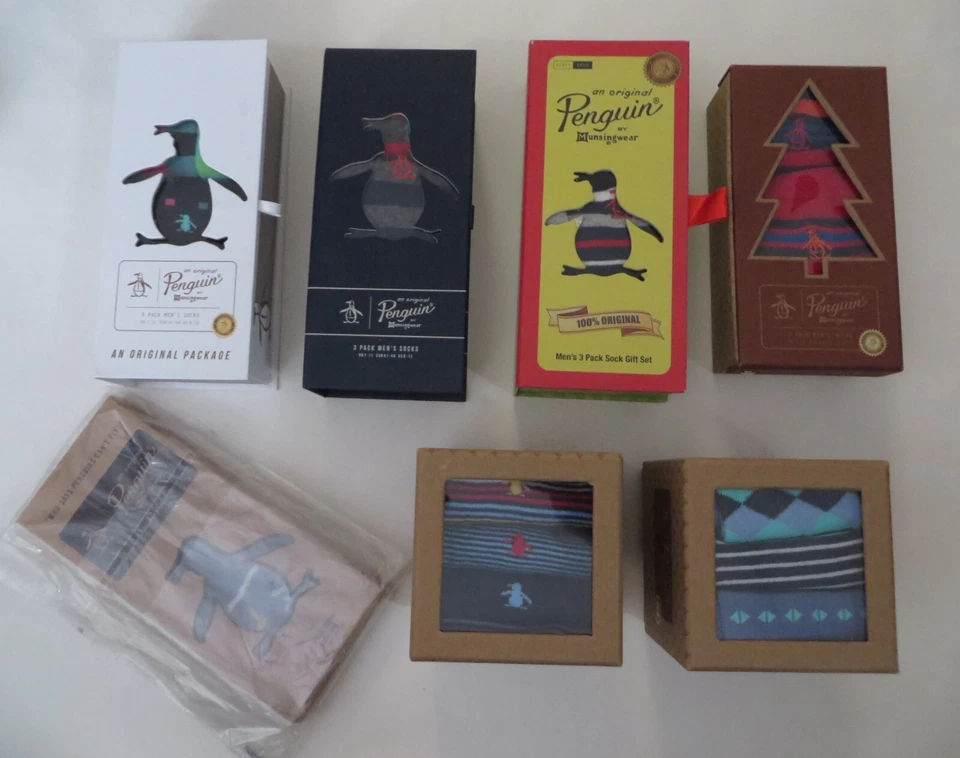 Juego de caja de calcetines originales Penguin para hombre - Paquete de 3 ropa Munsingwear  Foto 1 de 1