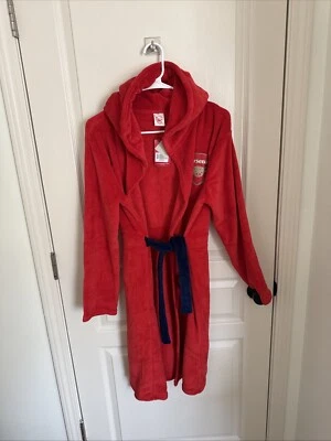 Arsenal FC Oficial Niños 13/14 Años Con Capucha Vellón Vestido Bata Rojo Gooner Foto 1 de 4