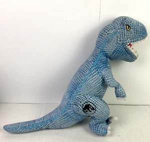 Jurassic Park World Blue T-Rex Velociraptor Dinosaur Plush Stuffed Animal 25” - Picture 1 of 5