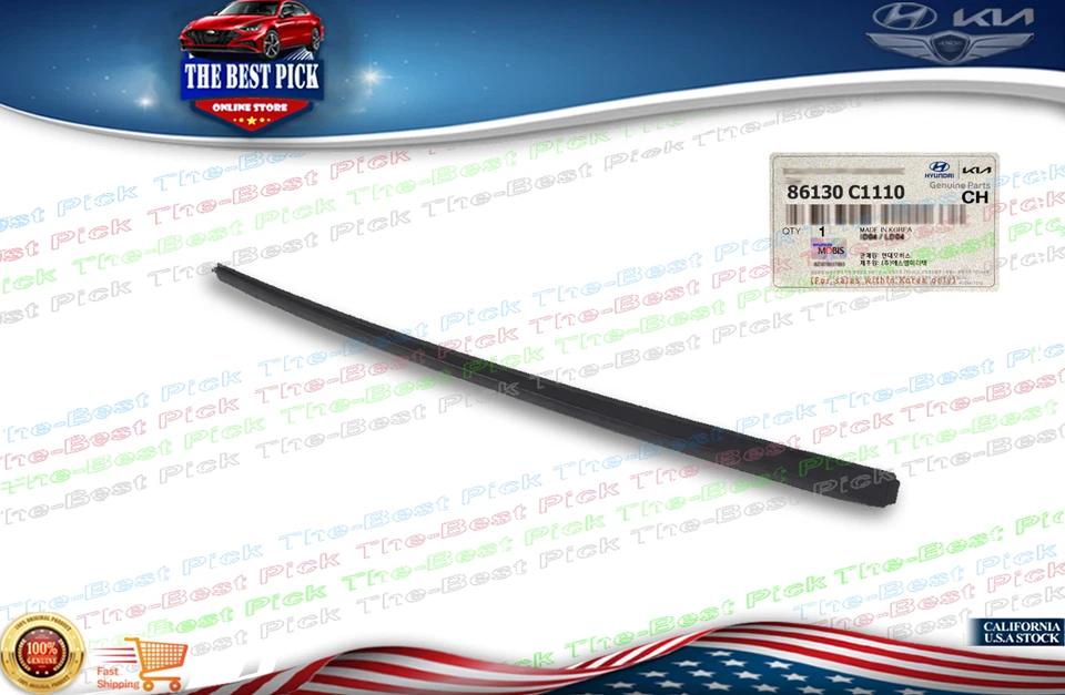 ⭐Подлинный⭐ боковой молдинг лобового стекла левая сторона для Hyundai Sonata 86130C1110 - Изображение 1 из 1