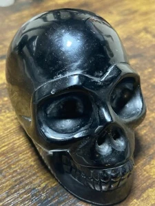 Obsidian Schädel Briefbeschwerer - authentifiziert - schneller Versand aus den USA! - Bild 1 von 6