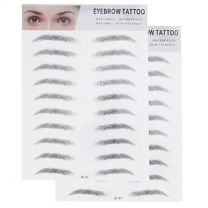 2 Pcs False Lashes Eyebrow Stickers Transfer Makeup Artificial Tool - Afbeelding 1 van 12