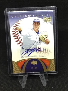 JUSTIN VERLANDER 2006 UD OVATION GOLD AUTO RC SP #'D 15/99 WS CHAMPS CY YOUNG? - Bild 1 von 2
