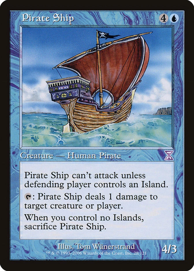 1x Pirate Ship - NM (pack fresh) - Time Spiral - SPARROW MAGIC mtg - Image 1 of 1