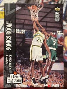 1995-96 Collector’s Choice Gary Payton #390 Seattle SuperSonics HOF