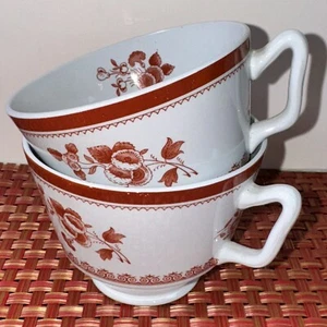 Vtg SPODE Copeland Gloucester Fine Stone Coffee Tea Cups Set of 2 England - Picture 1 of 10