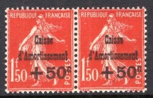 FRANCE / SEMI POSTAL SINKING FUND / Y&T # 277 MINT MNH PAIR – CV 470€ - Picture 1 of 3