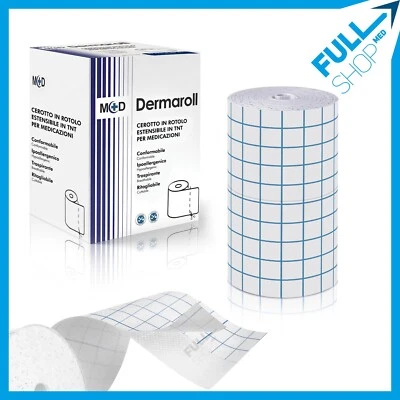MED CONSULTING SRL Cerotto elastico a rotolo in TNT ipoallergenico m 10x5/10/15/20 cm da tagliare
