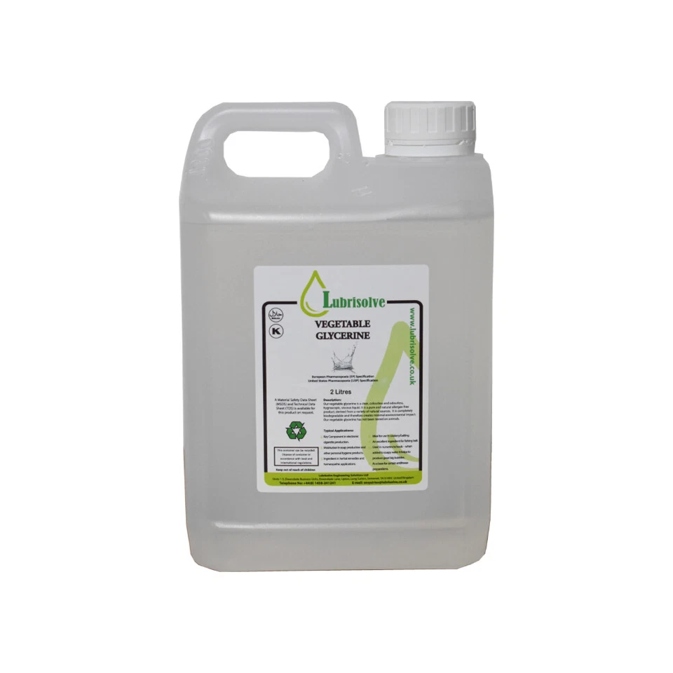 VEGETABLE GLYCERINE EP/USP GRADE - 2 litres - Image 1 of 1