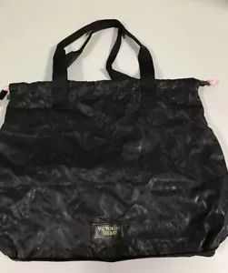 NWT~Victoria's Secret Black X-Large Tote Purse In A Bag - Picture 1 of 12