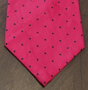 Robert Stock Red 100% Silk Men’s Neck Tie Made In USA - Picture 1 of 9
