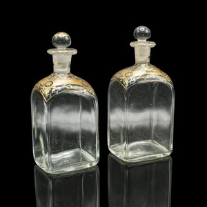Pair of Antique Tincture Bottles, English, Glass Apothecary Jars, Georgian, 1800 - Picture 1 of 10
