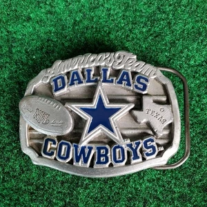 Vintage 1995 Americas Team Dallas Cowboys Belt Buckle NFL Football Texas - Picture 1 of 4