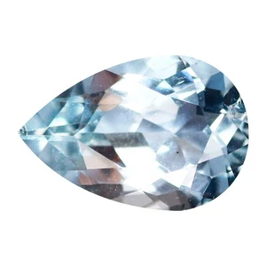 1.90 Ct Premium Perfect Pear 10.1 x 6.8 MM 100% Natural Aqua Blue Brazil Apatite - Bild 1 von 5