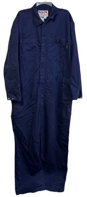 Walls FR Navy Blue Size 52 Regular Coveralls Flame Resistant Workwear Shop Work - Image 1 of 4