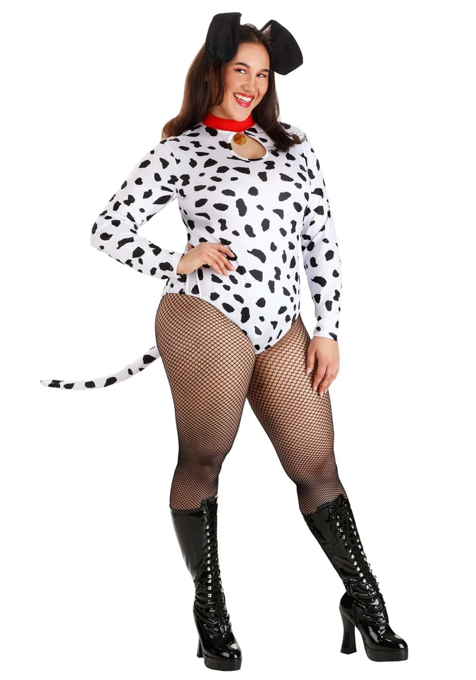 Costume Dalmata Dashing taglie forti per donna - Immagine 1 di 1