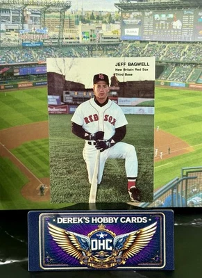 1990 Mejores Tarjetas MiLB - Jeff Bagwell #132 Nuevo Gran Bretaña Medias Rojas Houston Astros Salón de la fama Foto 1 de 3