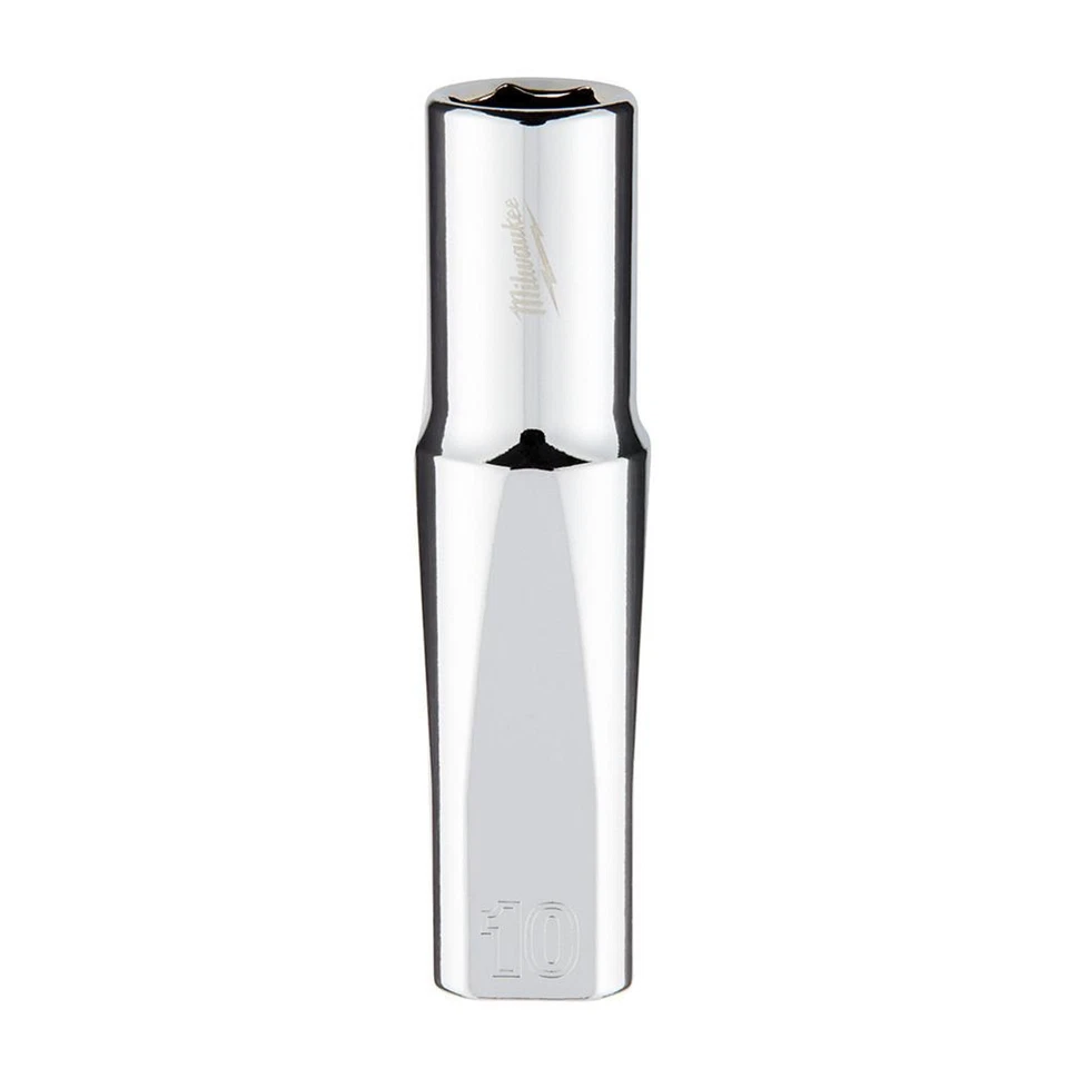 Milwaukee 45-34-0010 3/8 Drive 10mm Metric 6-Point Deep Socket - Image 1 of 1