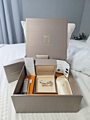 Pulsera Bulgari Serpenti Viper de segunda mano de oro blanco de 18 quilates talla S Foto 1 de 4