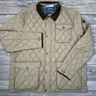 Polo Ralph Lauren Mens Big & Tall Beaton Quilted Jacket Brown Size 4XLT NWT $328 - Image 1 of 4