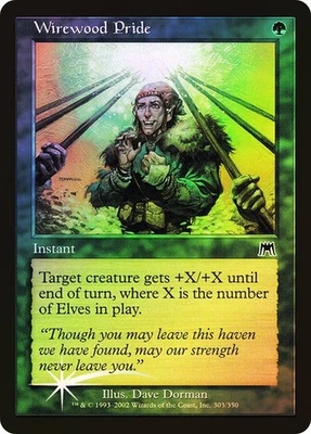 Onslaught   MTG  FOIL  Wirewood Pride   Magic - Image 1 of 2