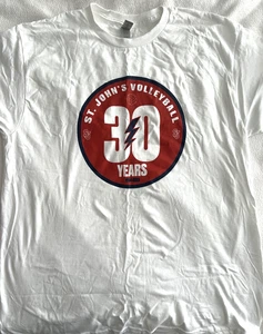 MAGLIA PALLAVOLO ST JOHNS UNIVERSITY GRANDE 30 ANNI QUEENS NY SJU - Foto 1 di 4