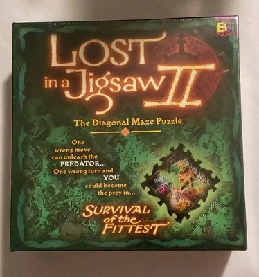 Lost in a Jigsaw II "Survival Of The Fittest" The Diagonal Maze Puzzle New 2002 - Image 1 of 4