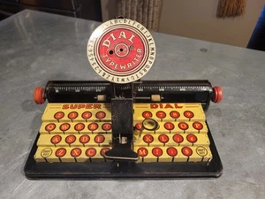 1930s MARX Super Dial Tin Litho Toy Typewriter Rare Litho Typo - Picture 1 of 10