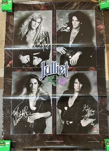 Julliet Band Poster - 1990 Tour - Autographed/Signed - Ty Westerhoff +3 - Picture 1 of 9