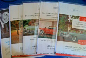 Dodge 1960 concesionario - lote de anuncios de autos Mag - 5 anuncios - Geisler Motors Coloma MI - Imagen 1 de 6