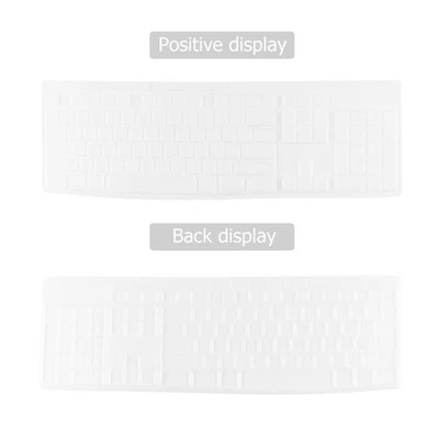  Keyboard Dust Cover Silicone Covers for Computer Keyboards Clear - Image 1 of 4