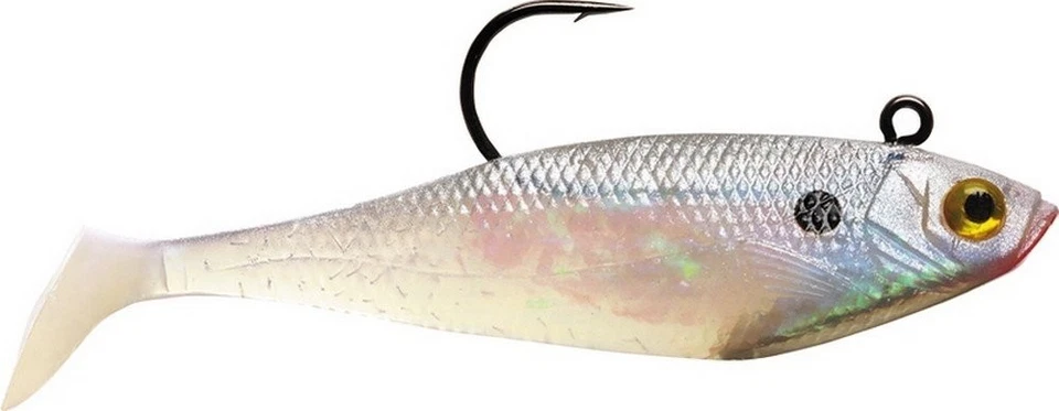 Storm Wss03prl Wildeye Swim Shad 3 1/4oz Pearl Fishing Lure