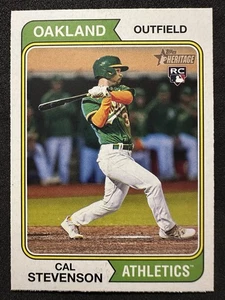 2023 Topps Heritage - Cal Stevenson #176 (RC) - Picture 1 of 2