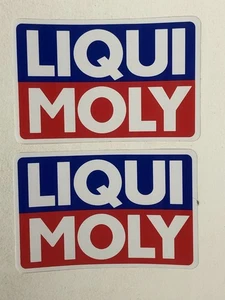 2 x LIQUI MOLY Vinyl Sticker 132mm x 87mm Motor Oil Formula 1 Motorsport Racing - Picture 1 of 2