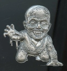 1.47oz Small DEMON BABY #4/21 All-chips / Barrely Living .999 Fine Silver - Picture 1 of 3