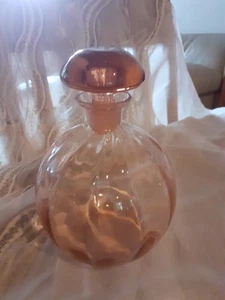50ziger? Feine Glaskaraffe Rosè mit Glas-Stöpsel - gebraucht - guter Zustand - Bild 1 von 6