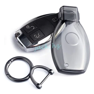 Soft Thin Light Car Key Fob Cover Case Keychain For Mercedes Benz Accessories - Foto 1 di 8